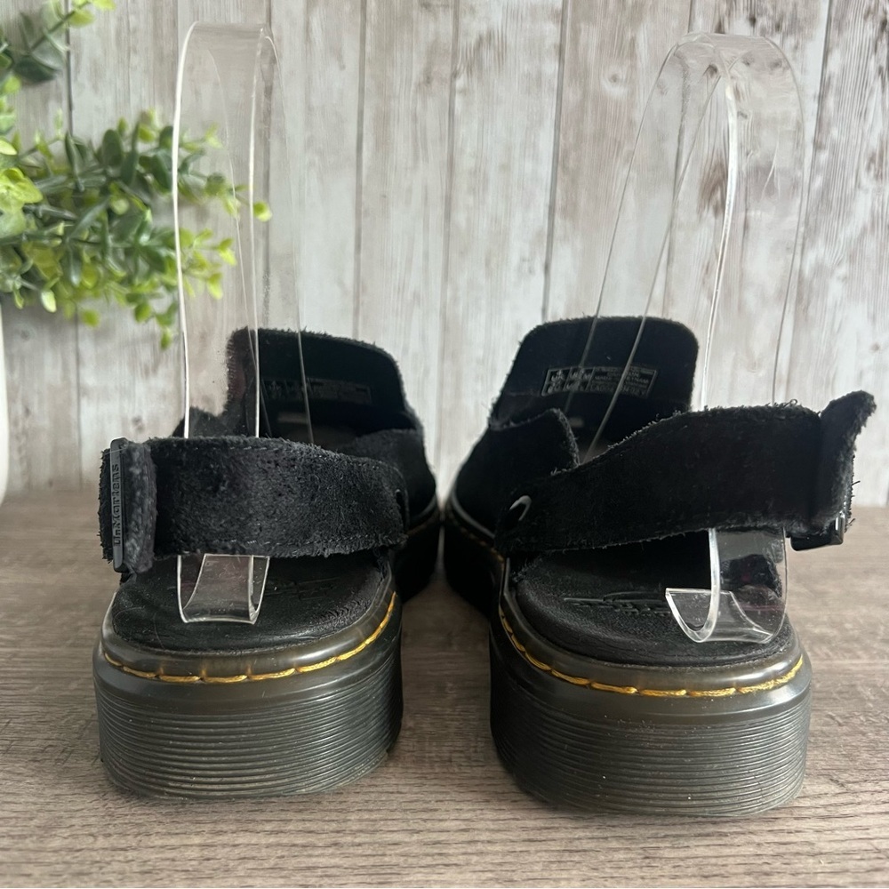 Dr. Martens Carlson Slingback Black Suede Mules Men’s 5, Women’s 6 - Picture 6 of 7